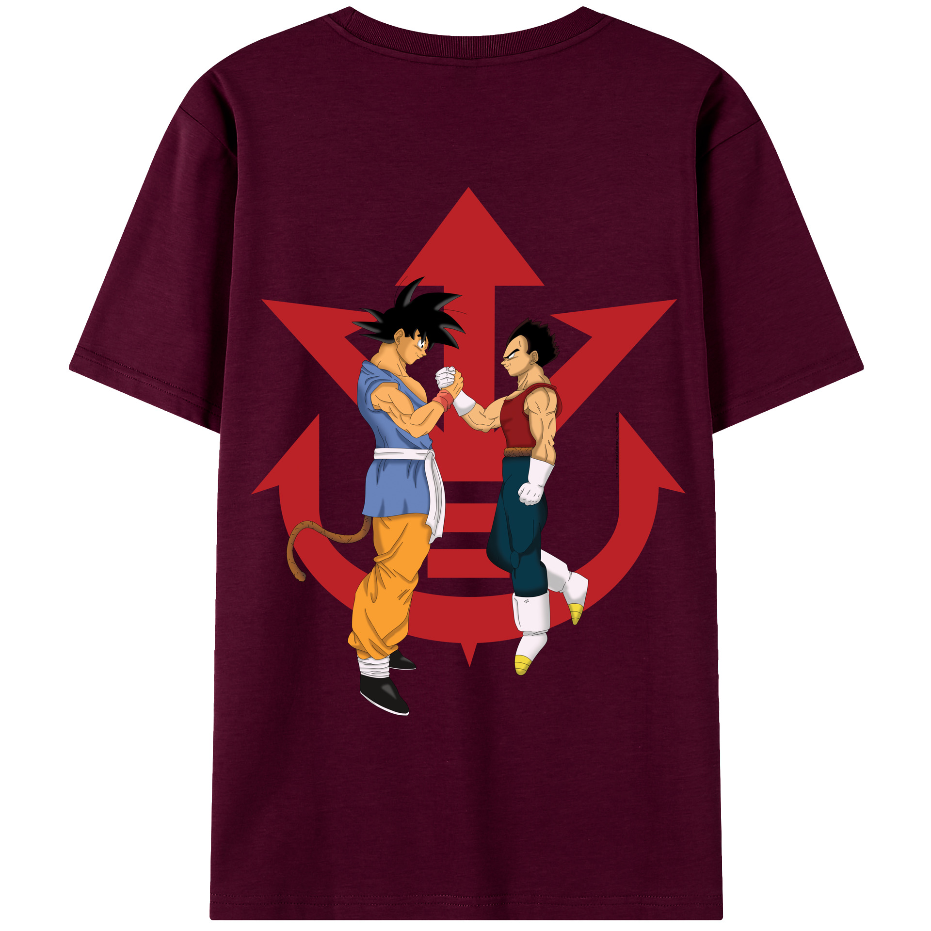 （画像用） ドラゴンボール 孫悟空（そん ごくう）Son Goku カカロット DRAGON BALL Kakarotto レディース半袖Tシャツ(バックプリント)
